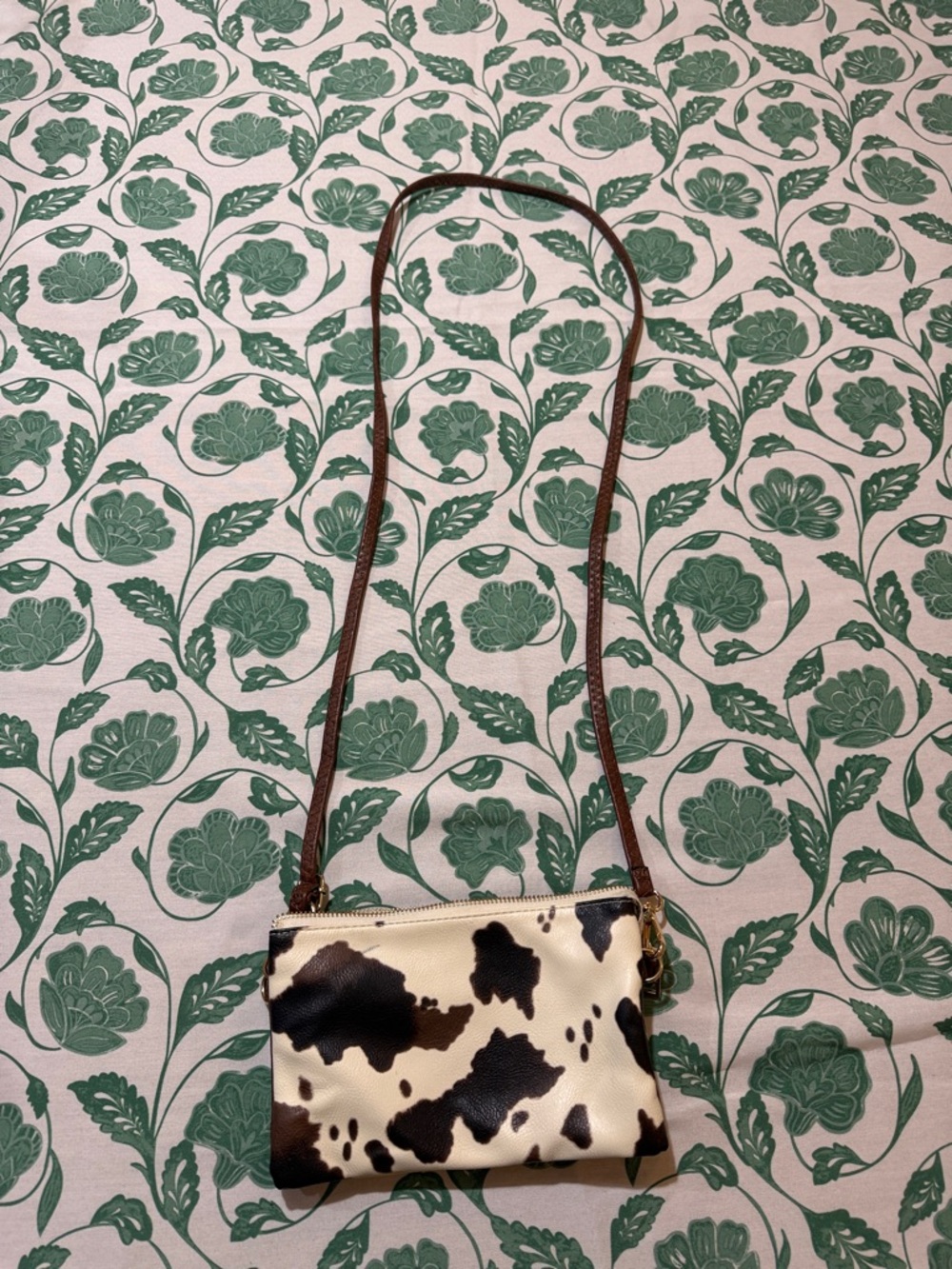 Cow Print Brown and Cream Crossbody Bag - Women Bags